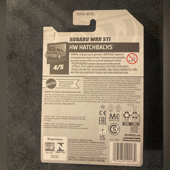 "🥦5/$25🥦". Hot Wheels Subaru WRX STI - Picture 4 of 5